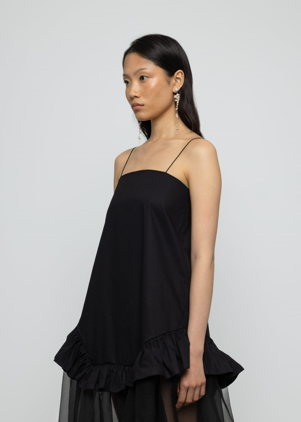 Esthé Mixed Cotton Organza Maxi Dress