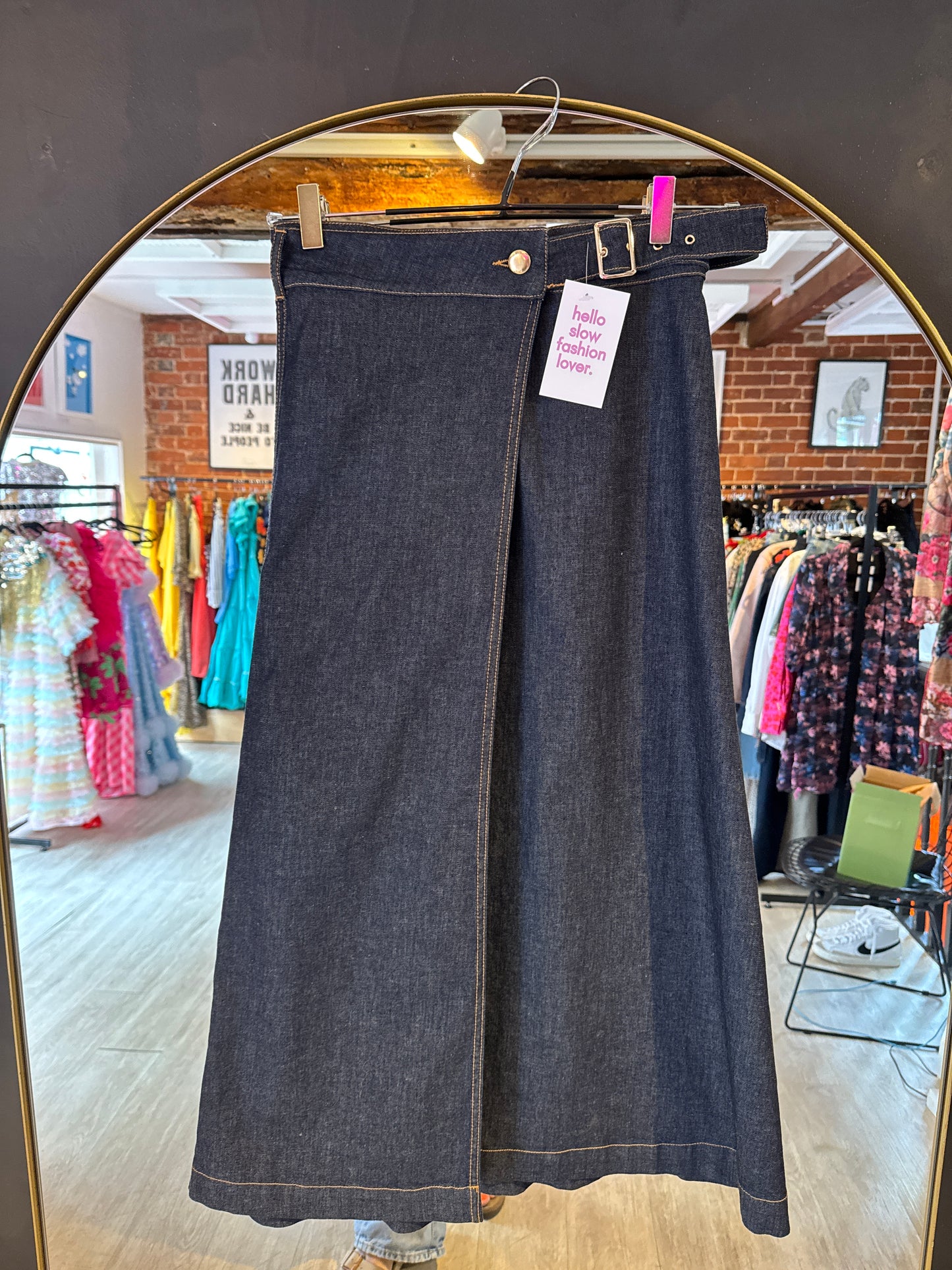 Zara Denim Wrap Skirt