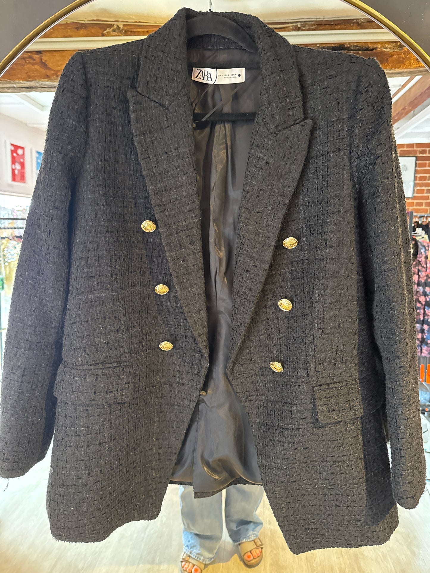 Zara Boucle Blazer