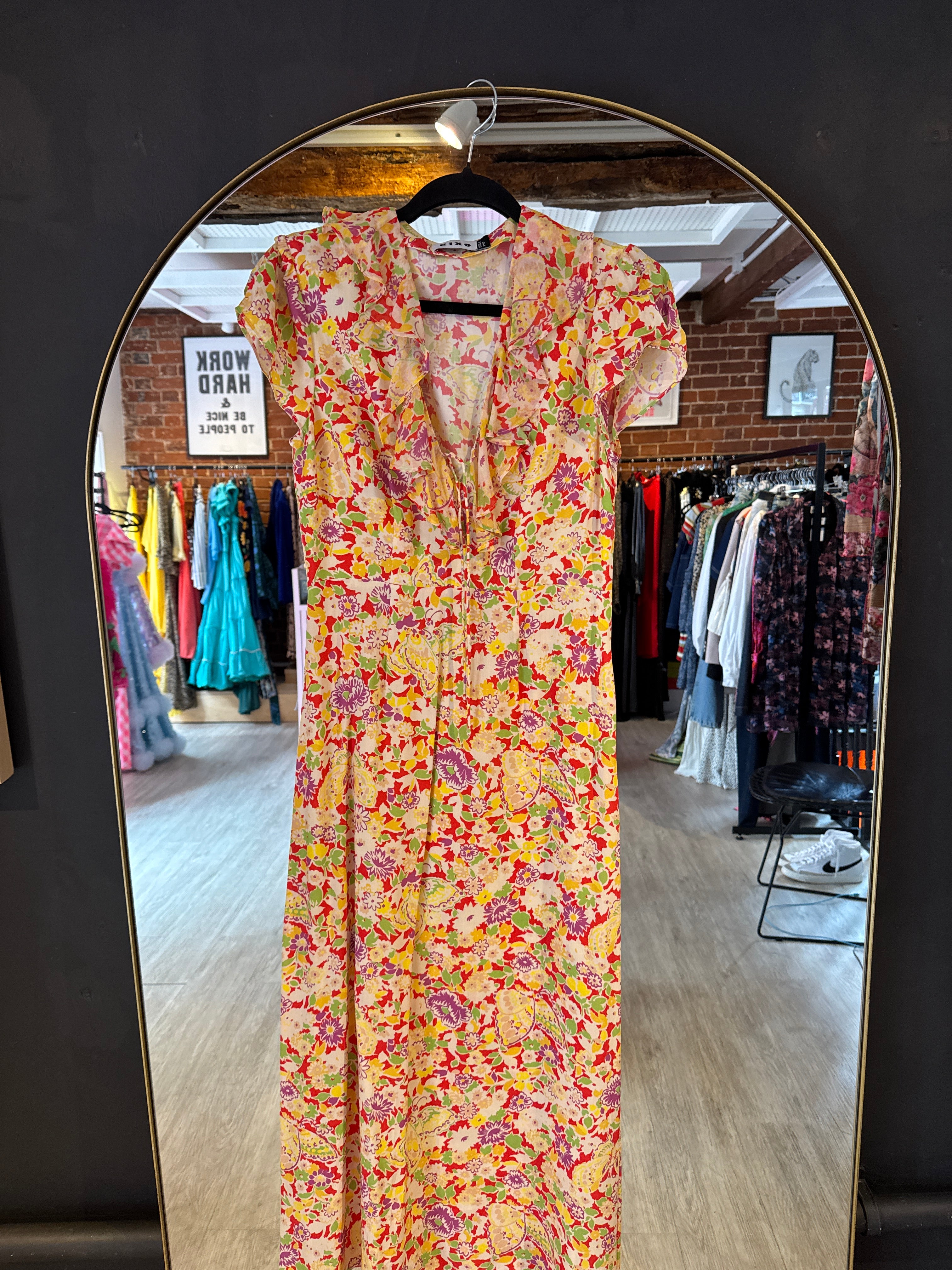Rixo Midi Floral Dress