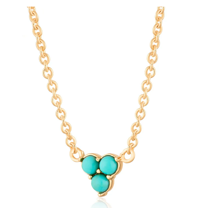 Scream Pretty Turquoise Trinity Necklace