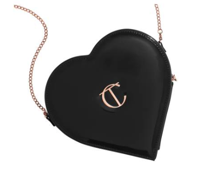 BUY New and Unused Charlotte Tilbury Heart Bag in Black