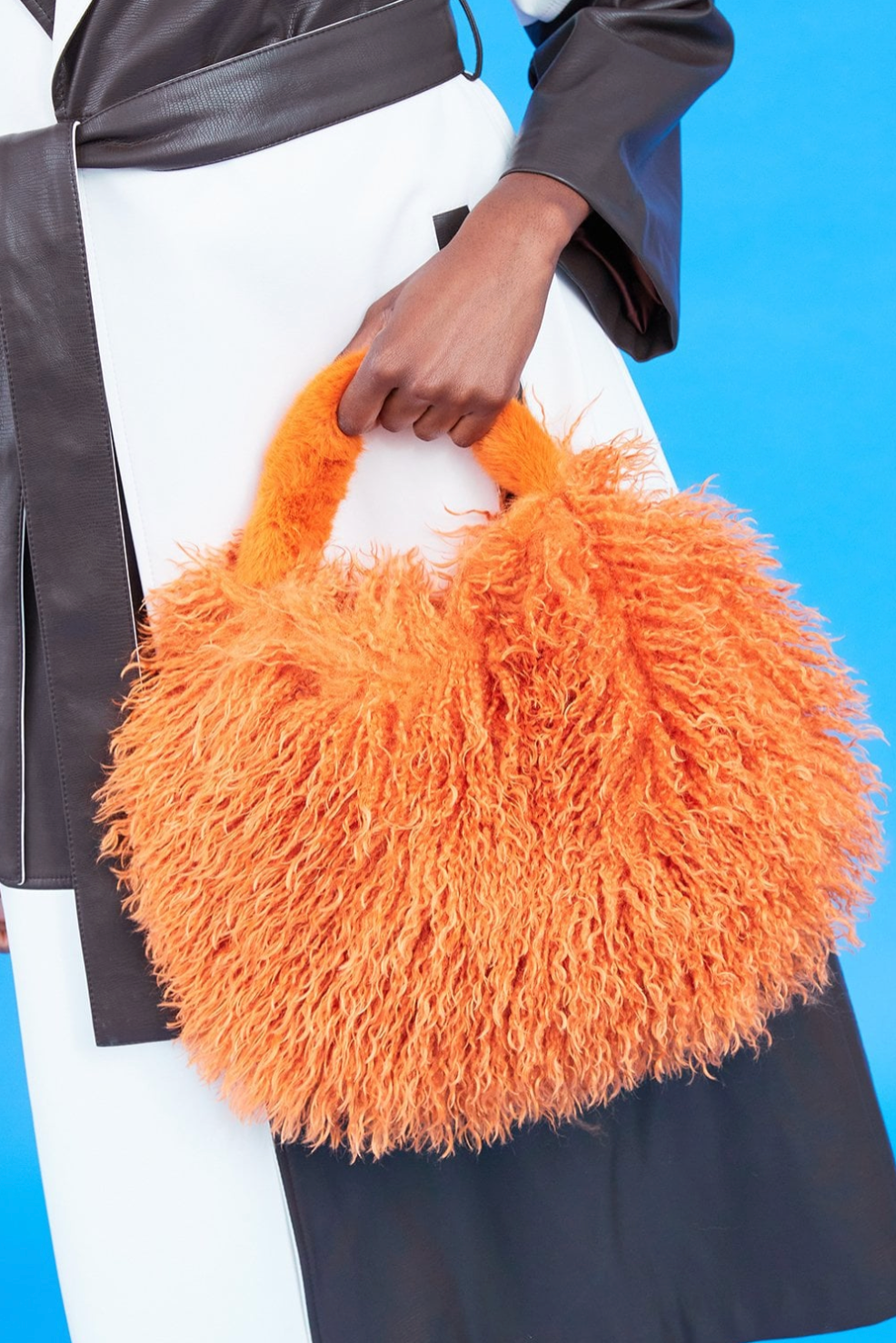 NEW Jayley Bamboo Eco Faux Fur Bag