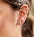 Scream Pretty Boucle d'oreille unique plate TINY FLEUR ÉTINCELANTE