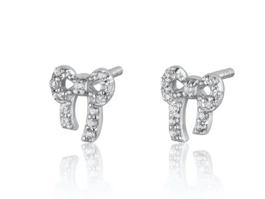 Scream Pretty Bow Studs