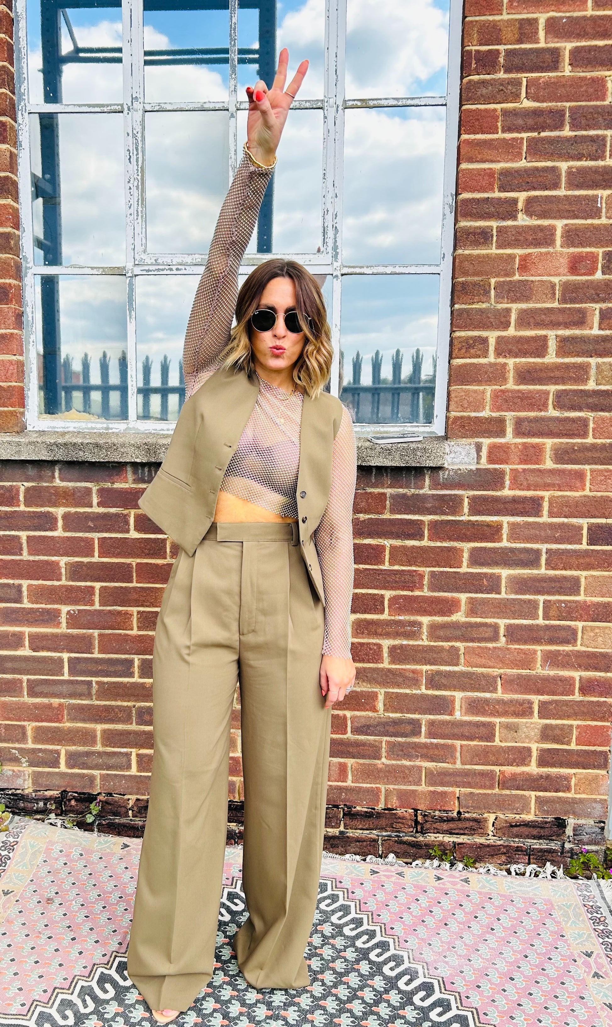 Zara khaki suit Clearance