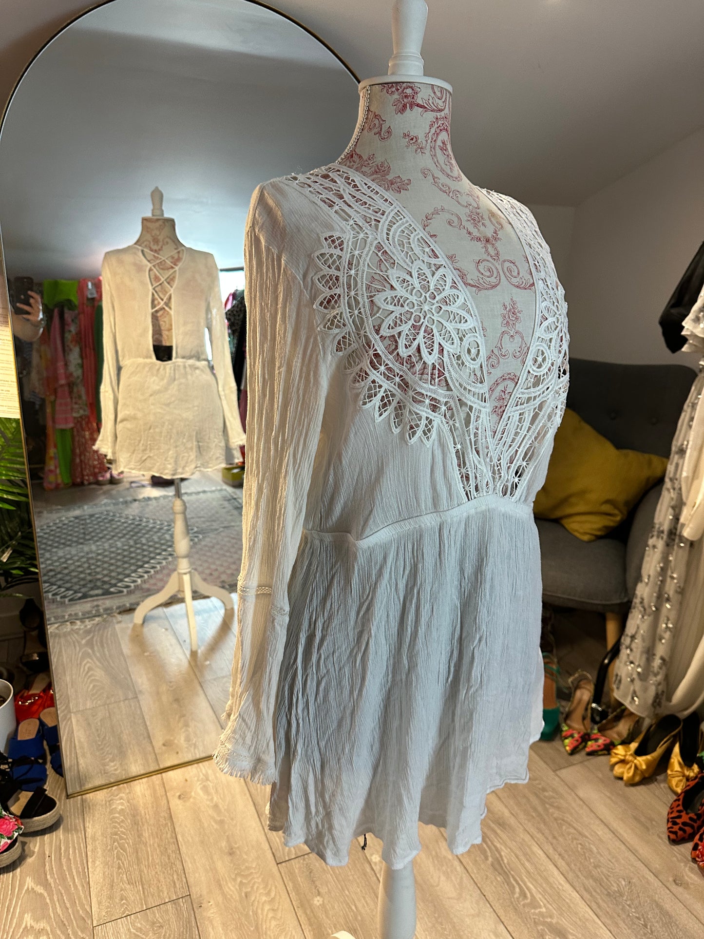 Topshop White Beach Cover Up