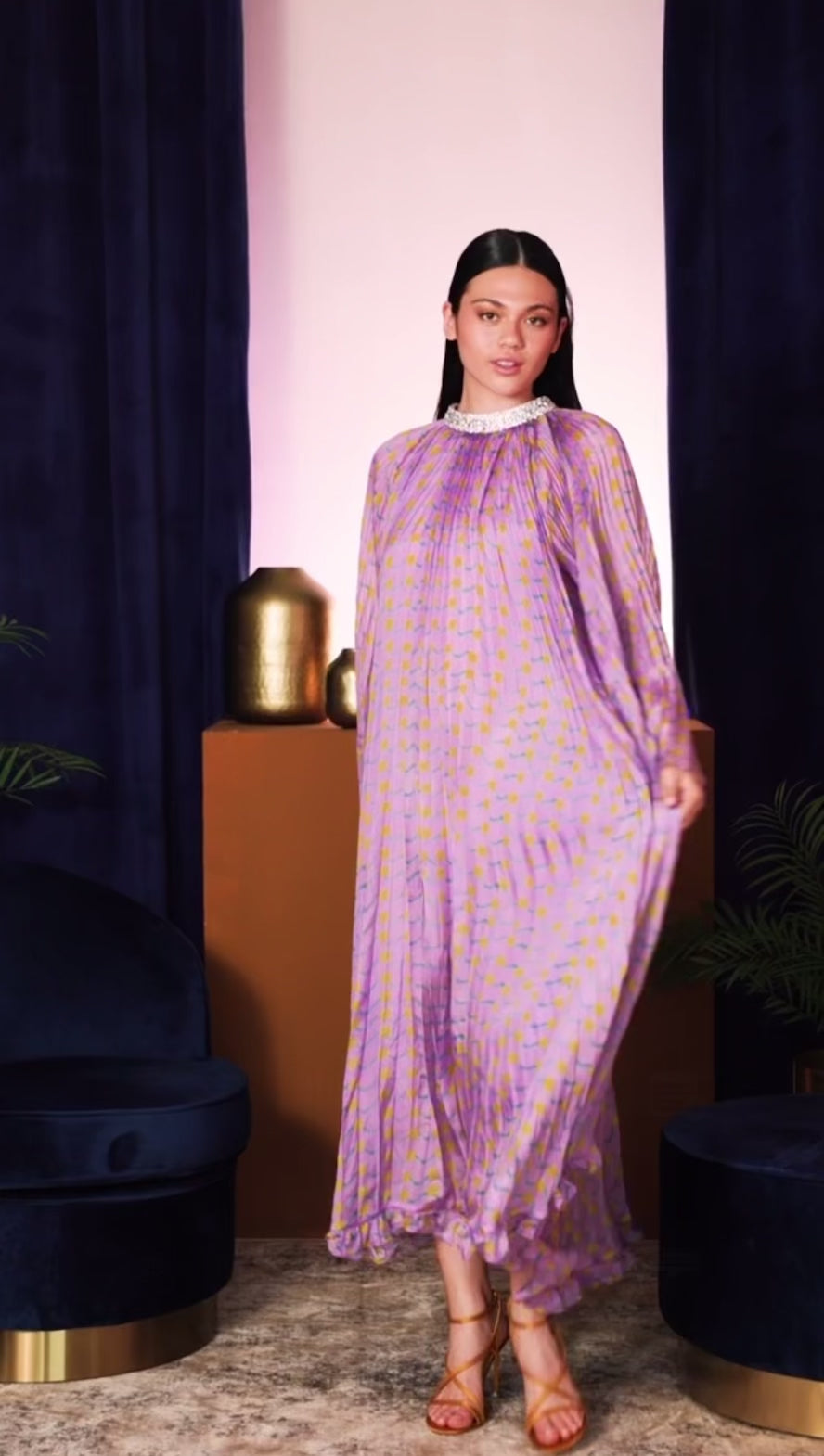 Celia B Earth Dress Lilac - Alquilar desde £95 / Comprar £385