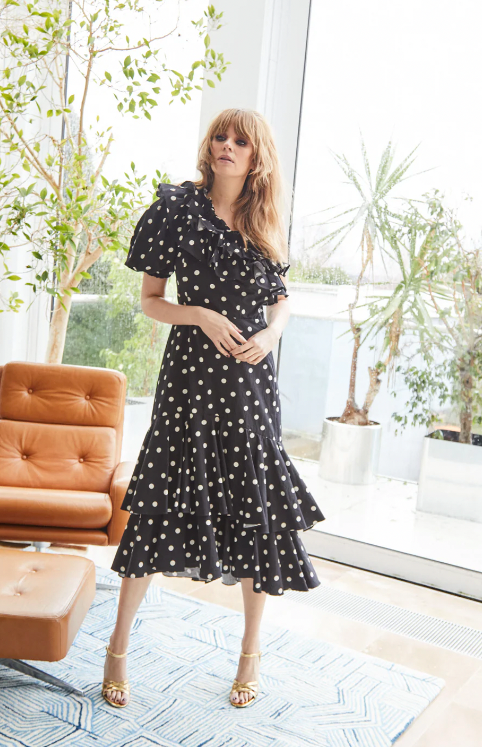Rent Queens Of Archive Jeanne Noir Dress