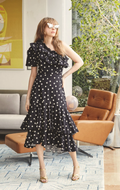 Rent Queens Of Archive Jeanne Noir Dress