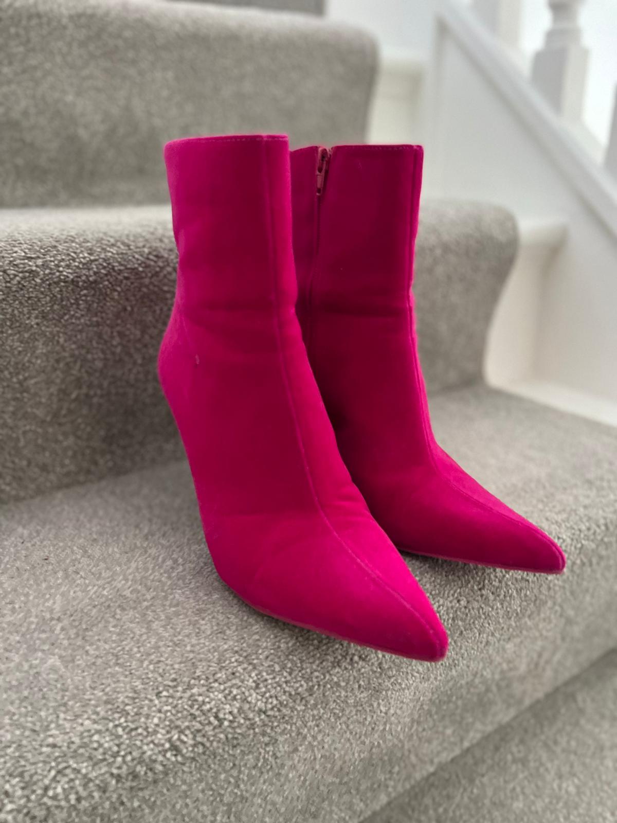 Rose suede outlet boots